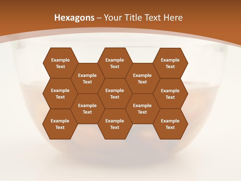 A Glass Bowl Filled With Almonds On Top Of A Table PowerPoint Template