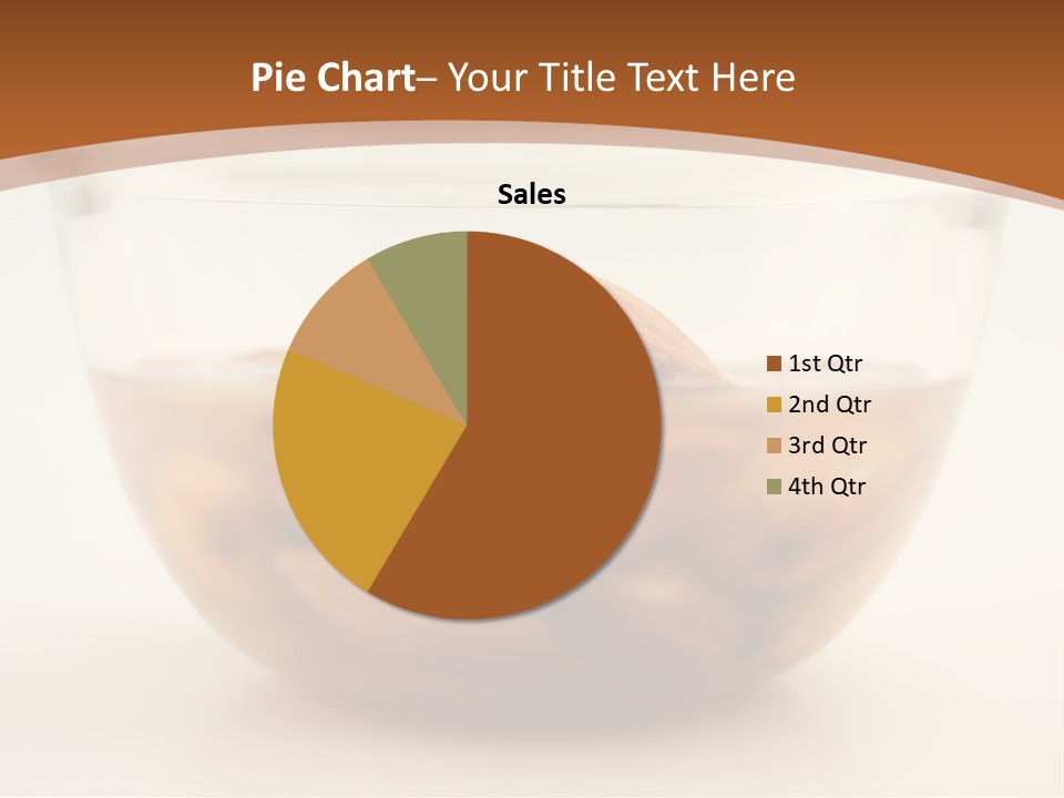 A Glass Bowl Filled With Almonds On Top Of A Table PowerPoint Template