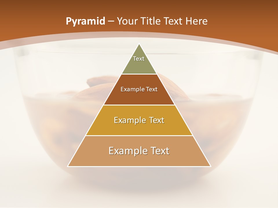 A Glass Bowl Filled With Almonds On Top Of A Table PowerPoint Template