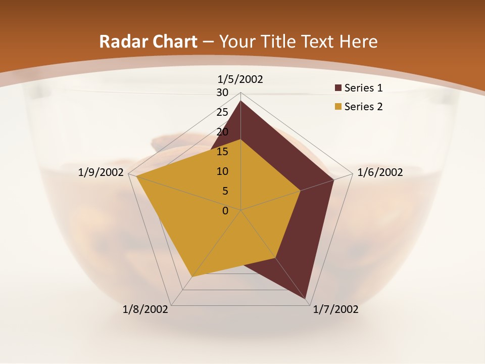A Glass Bowl Filled With Almonds On Top Of A Table PowerPoint Template