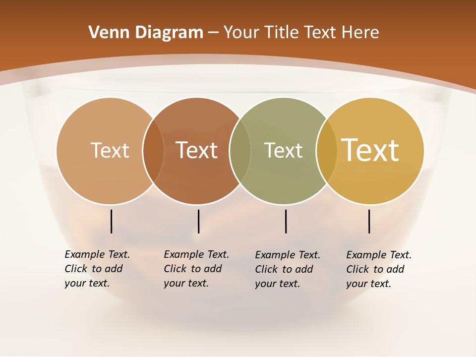 A Glass Bowl Filled With Almonds On Top Of A Table PowerPoint Template