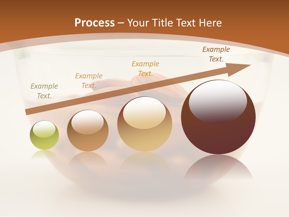 A Glass Bowl Filled With Almonds On Top Of A Table PowerPoint Template