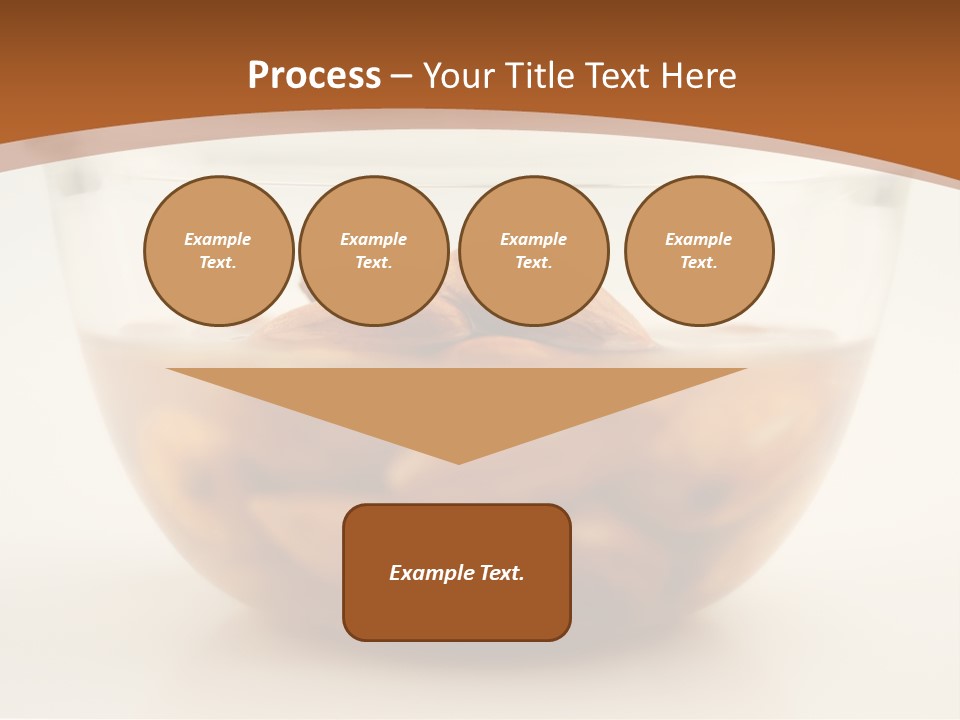 A Glass Bowl Filled With Almonds On Top Of A Table PowerPoint Template