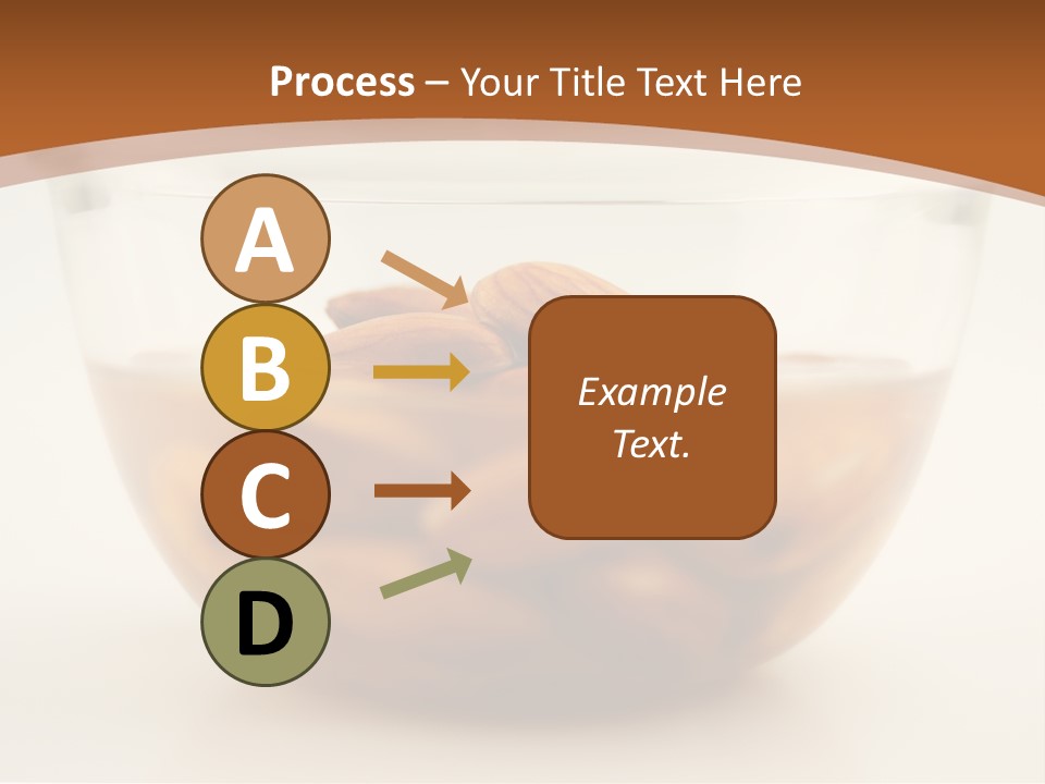 A Glass Bowl Filled With Almonds On Top Of A Table PowerPoint Template