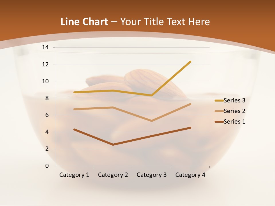 A Glass Bowl Filled With Almonds On Top Of A Table PowerPoint Template