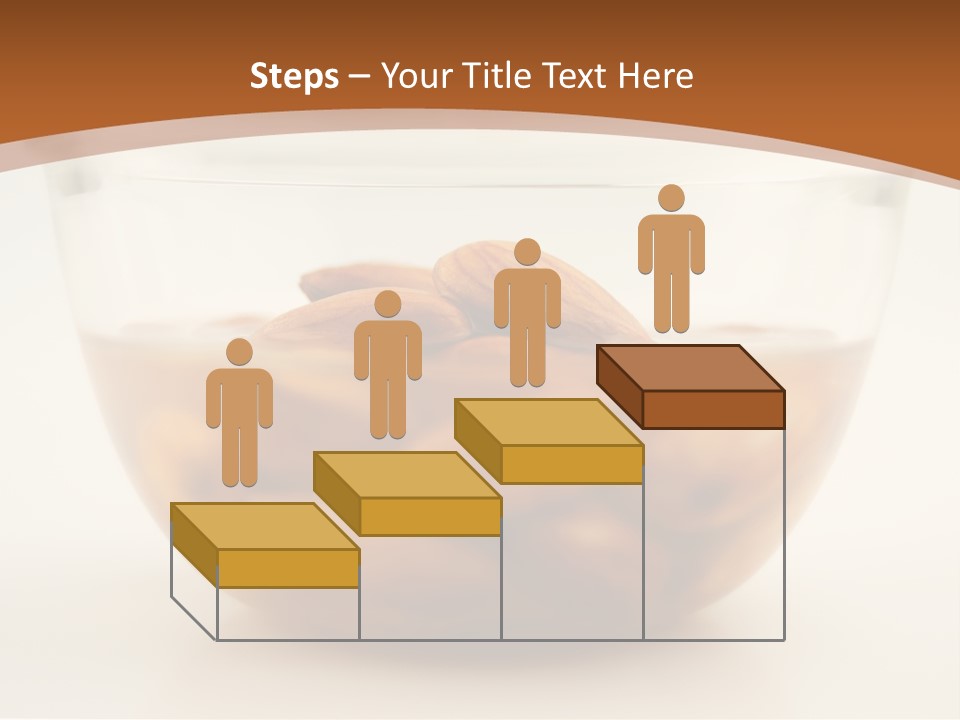 A Glass Bowl Filled With Almonds On Top Of A Table PowerPoint Template
