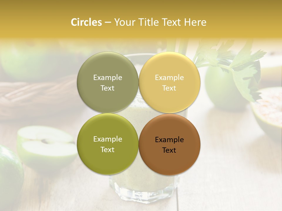 Smoothie Vitamin Orange PowerPoint Template