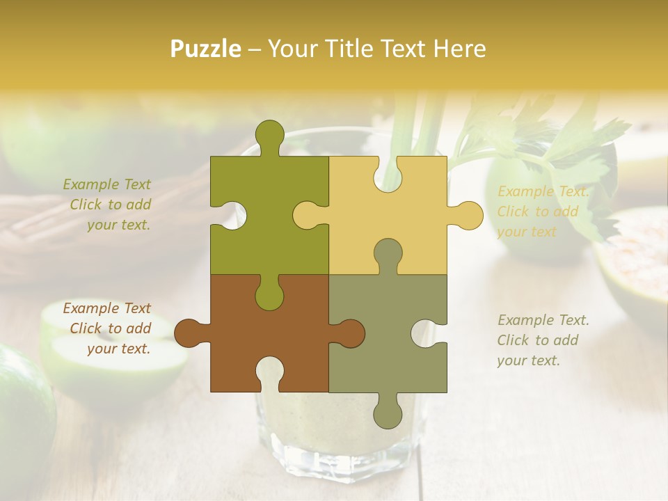 Smoothie Vitamin Orange PowerPoint Template