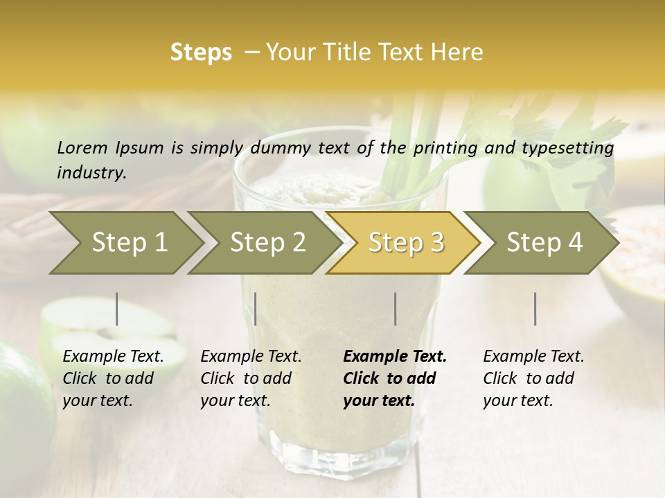 Smoothie Vitamin Orange PowerPoint Template