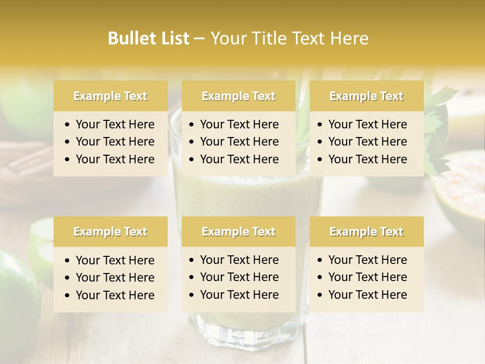 Smoothie Vitamin Orange PowerPoint Template