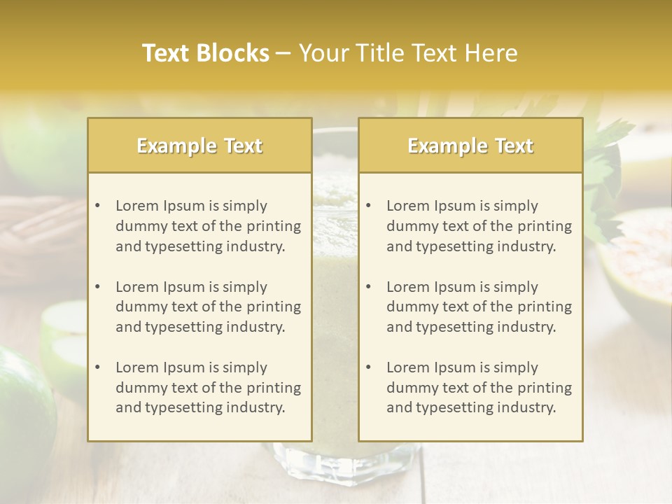 Smoothie Vitamin Orange PowerPoint Template