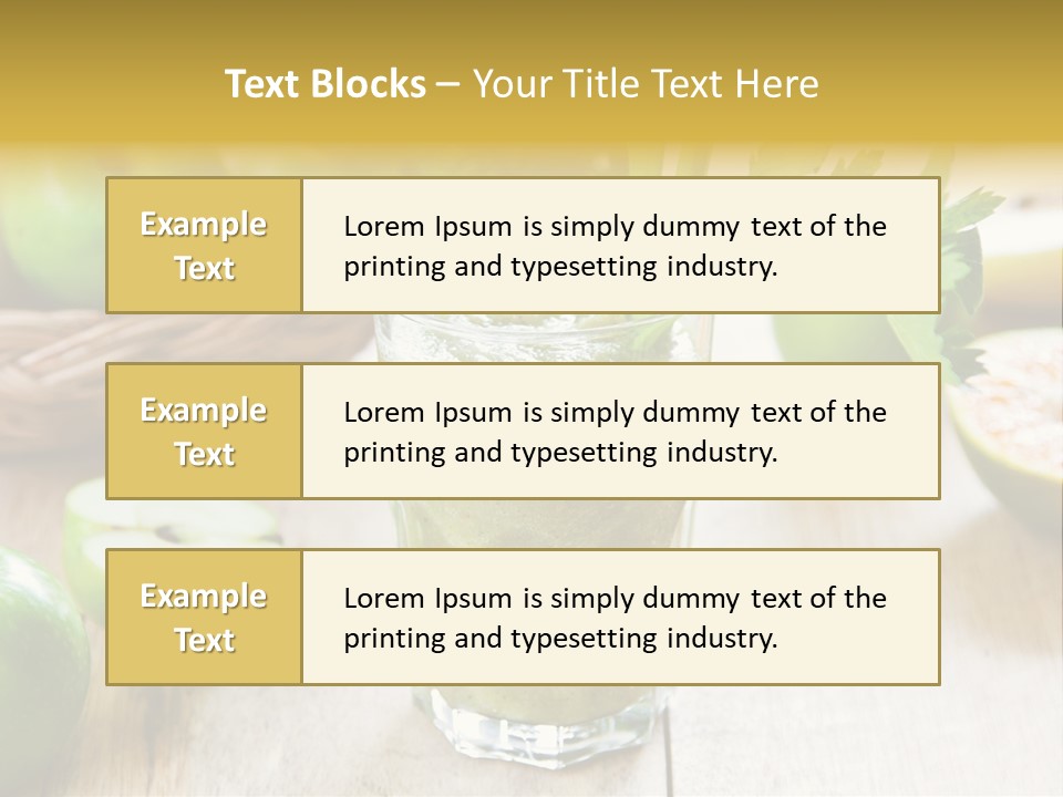 Smoothie Vitamin Orange PowerPoint Template