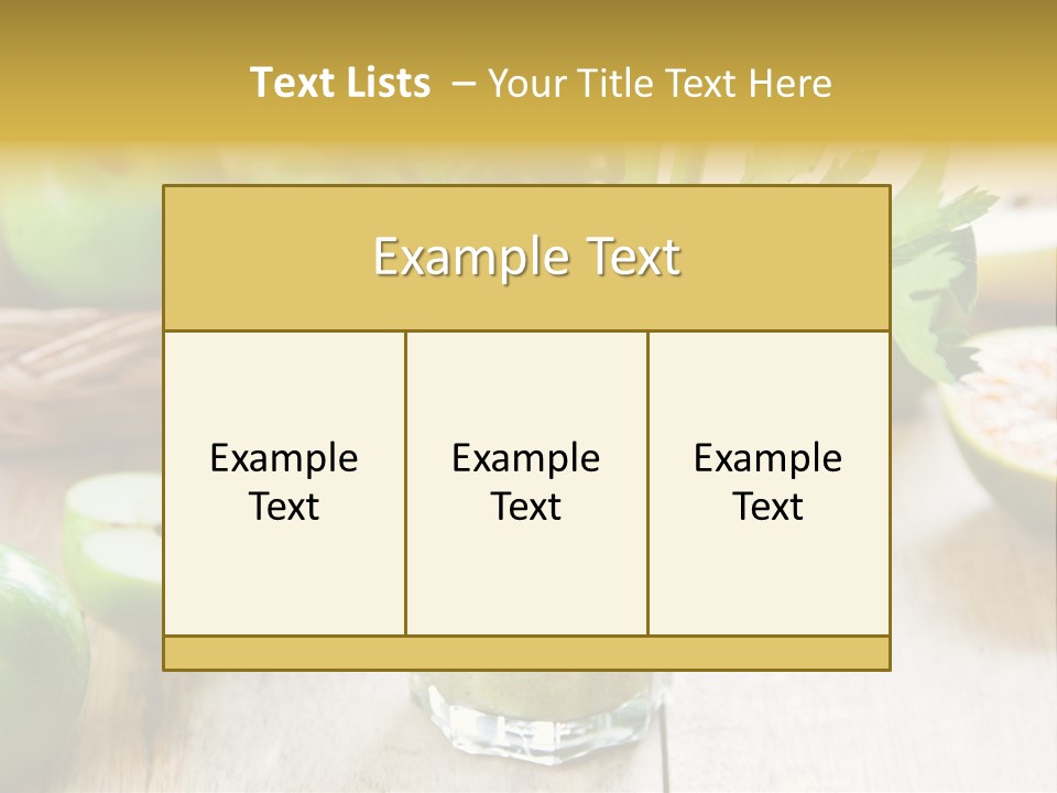 Smoothie Vitamin Orange PowerPoint Template