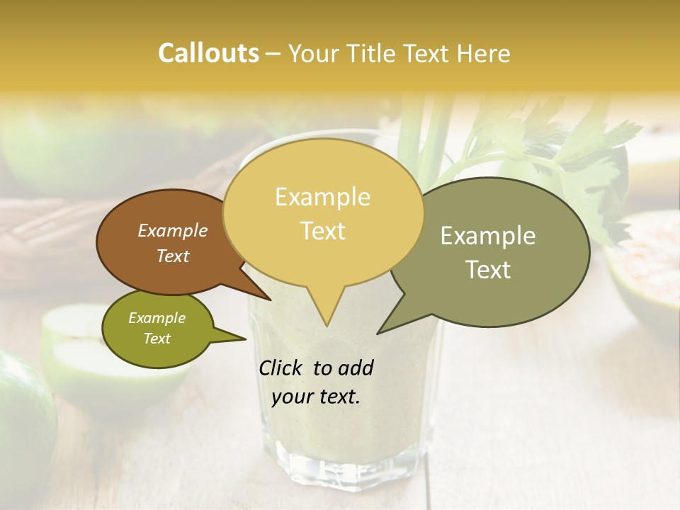 Smoothie Vitamin Orange PowerPoint Template