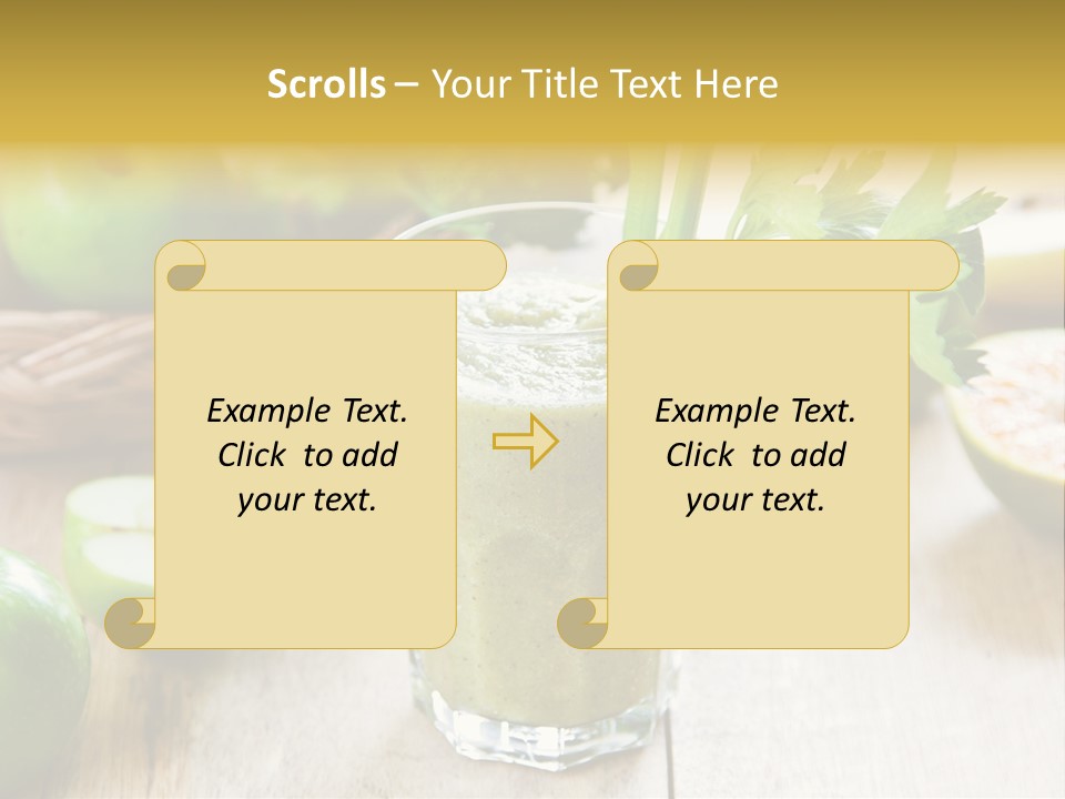 Smoothie Vitamin Orange PowerPoint Template