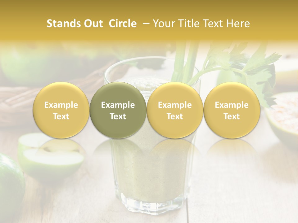 Smoothie Vitamin Orange PowerPoint Template