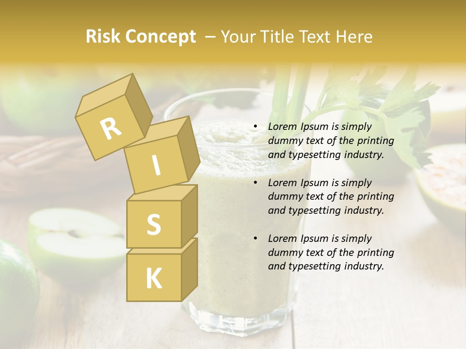 Smoothie Vitamin Orange PowerPoint Template