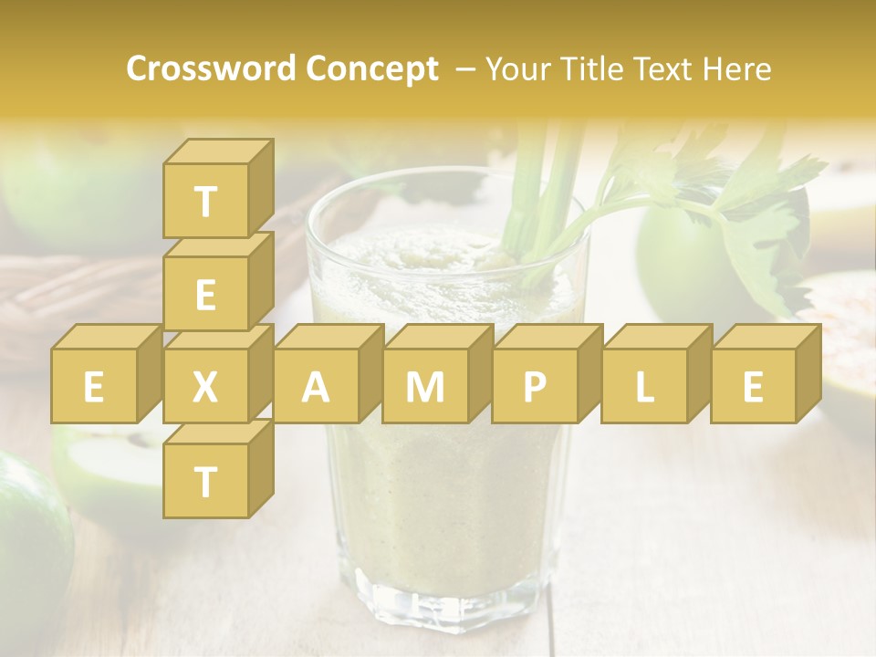 Smoothie Vitamin Orange PowerPoint Template