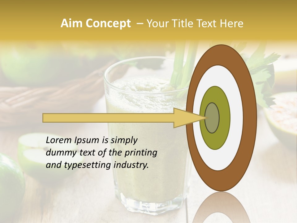 Smoothie Vitamin Orange PowerPoint Template