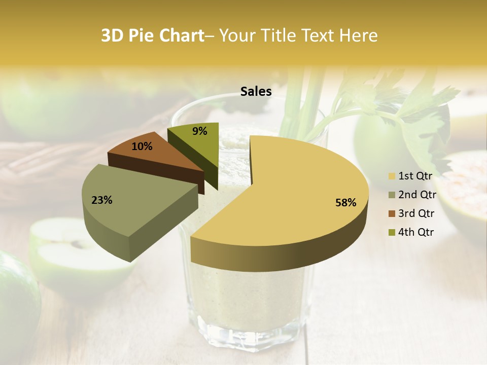 Smoothie Vitamin Orange PowerPoint Template