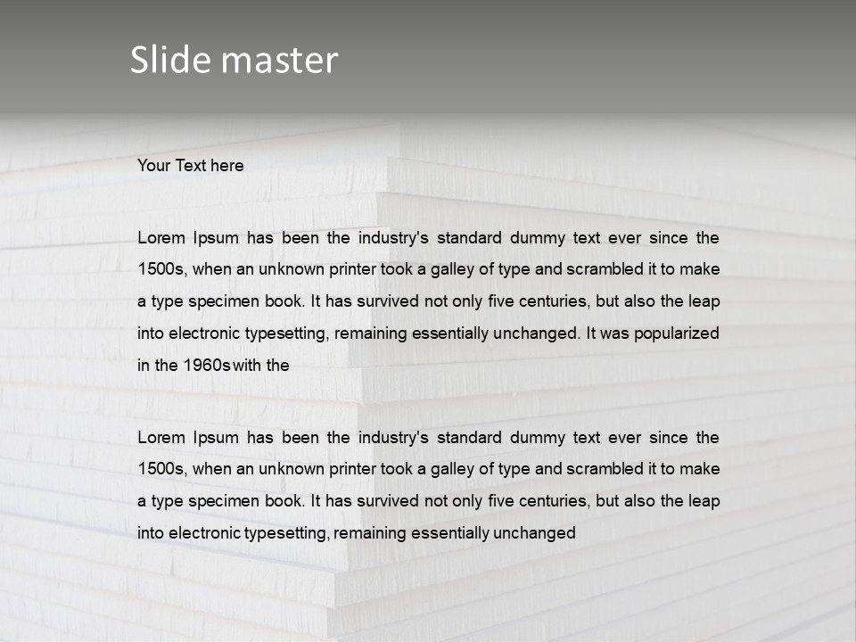 Dry Plaster Crack PowerPoint Template