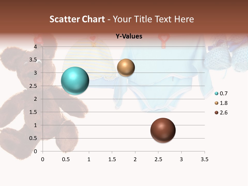 A Teddy Bear And Baby Clothes Hanging On A Clothes Line PowerPoint Template