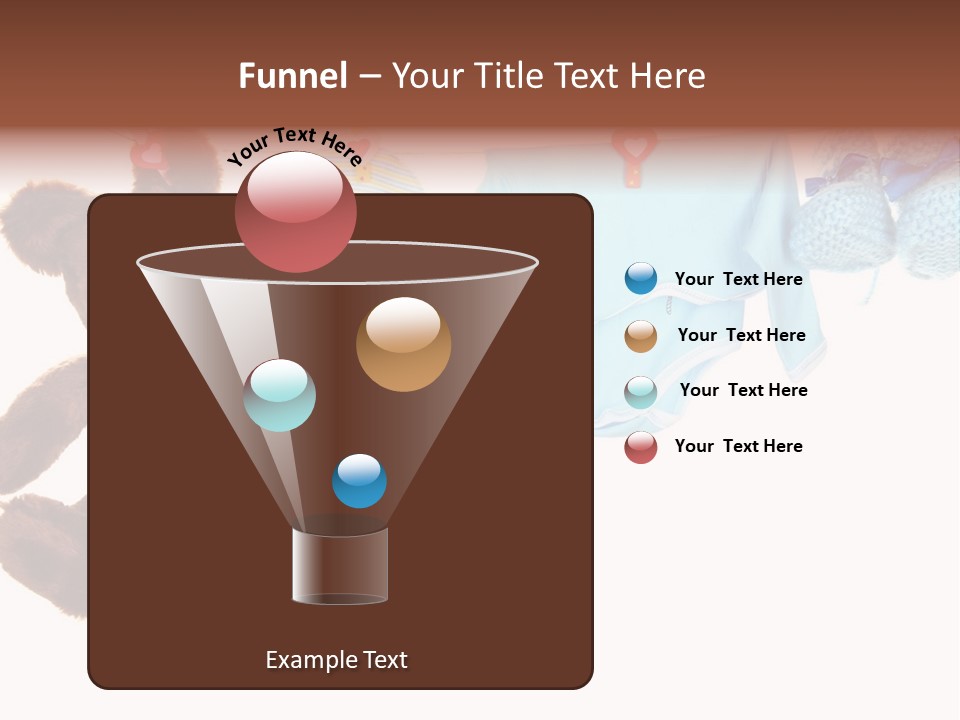 A Teddy Bear And Baby Clothes Hanging On A Clothes Line PowerPoint Template