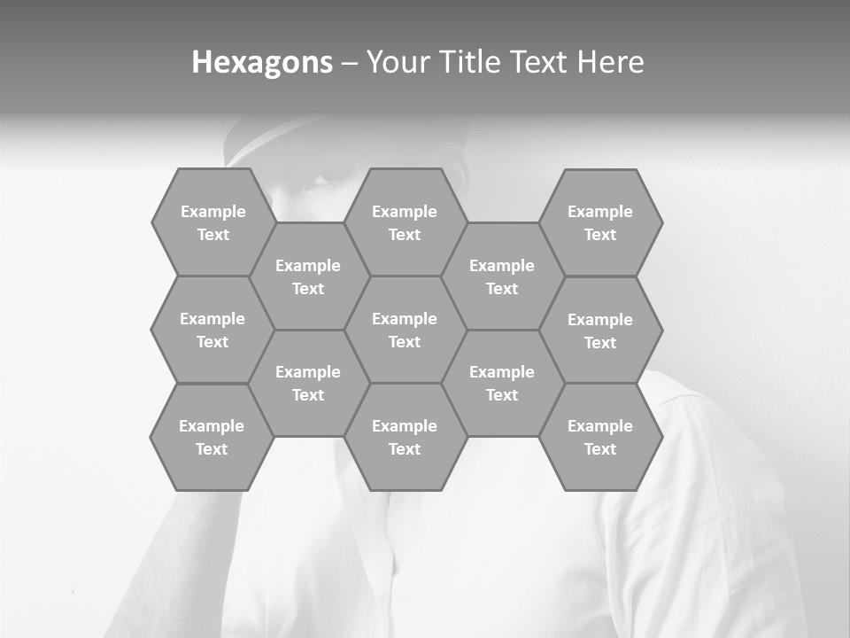 A Man In A Hat Is Smoking A Cigarette PowerPoint Template