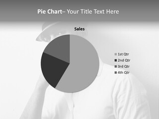 A Man In A Hat Is Smoking A Cigarette PowerPoint Template