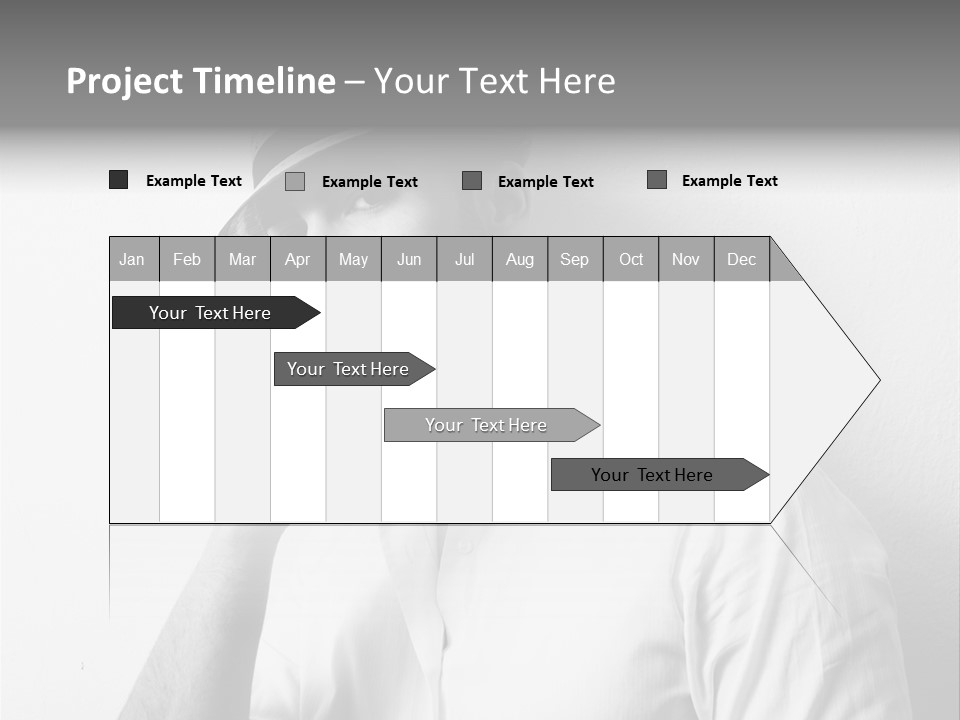 A Man In A Hat Is Smoking A Cigarette PowerPoint Template