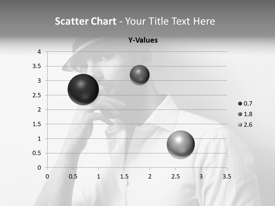 A Man In A Hat Is Smoking A Cigarette PowerPoint Template
