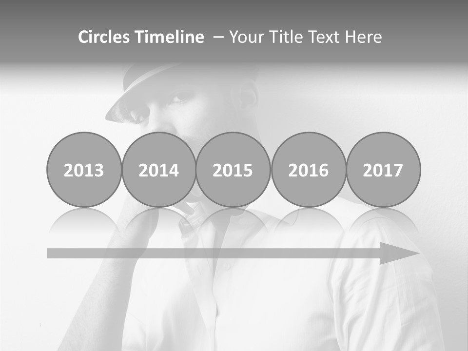 A Man In A Hat Is Smoking A Cigarette PowerPoint Template