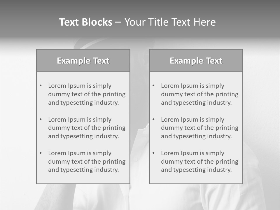 A Man In A Hat Is Smoking A Cigarette PowerPoint Template