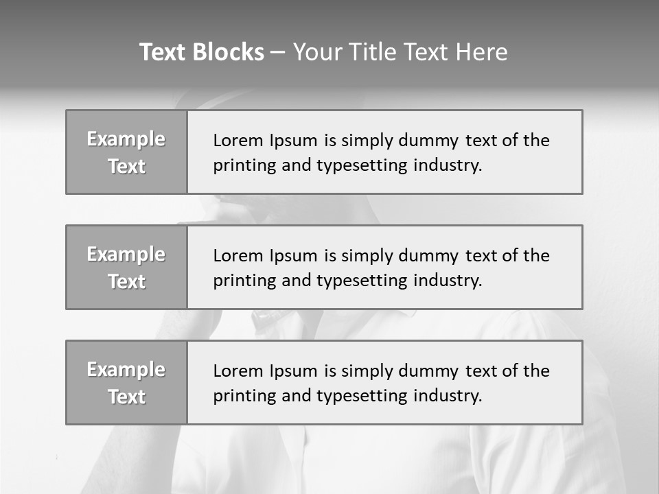 A Man In A Hat Is Smoking A Cigarette PowerPoint Template