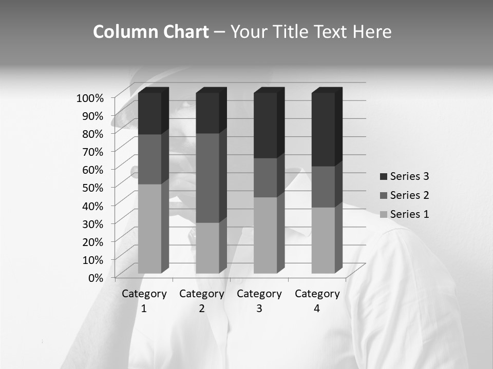 A Man In A Hat Is Smoking A Cigarette PowerPoint Template