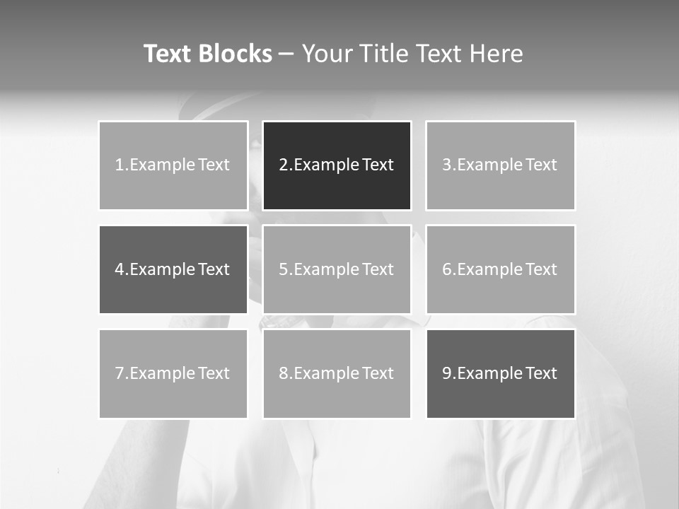 A Man In A Hat Is Smoking A Cigarette PowerPoint Template