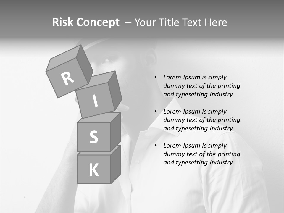 A Man In A Hat Is Smoking A Cigarette PowerPoint Template