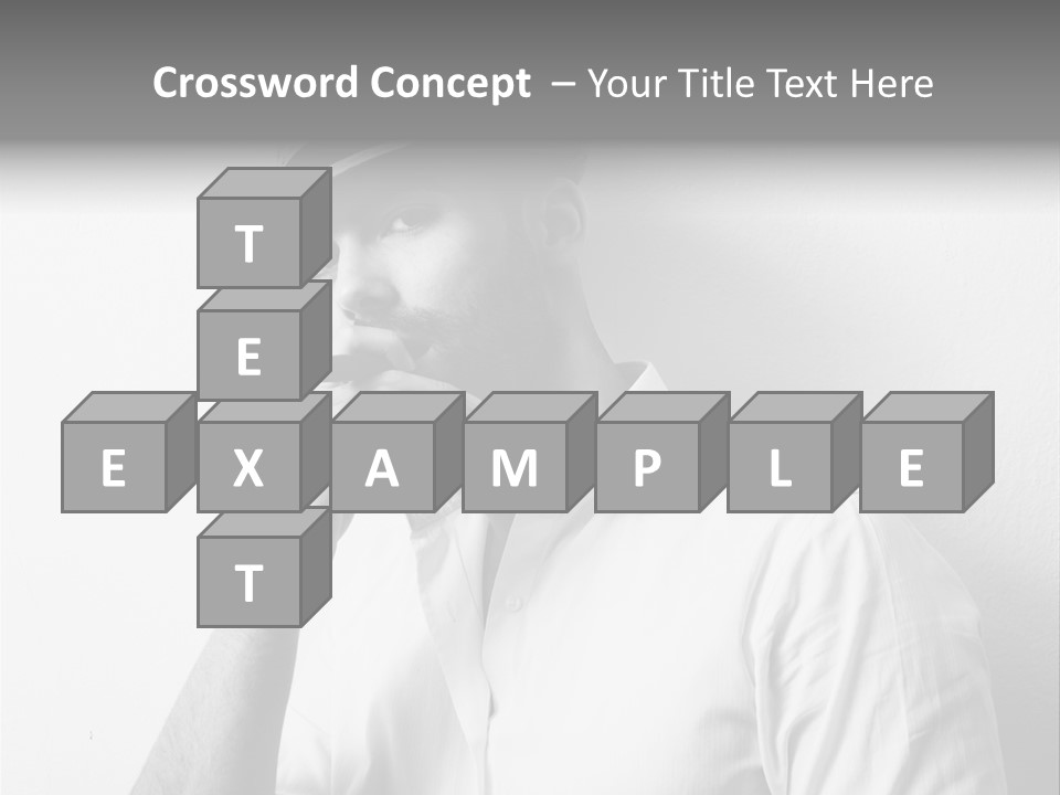 A Man In A Hat Is Smoking A Cigarette PowerPoint Template