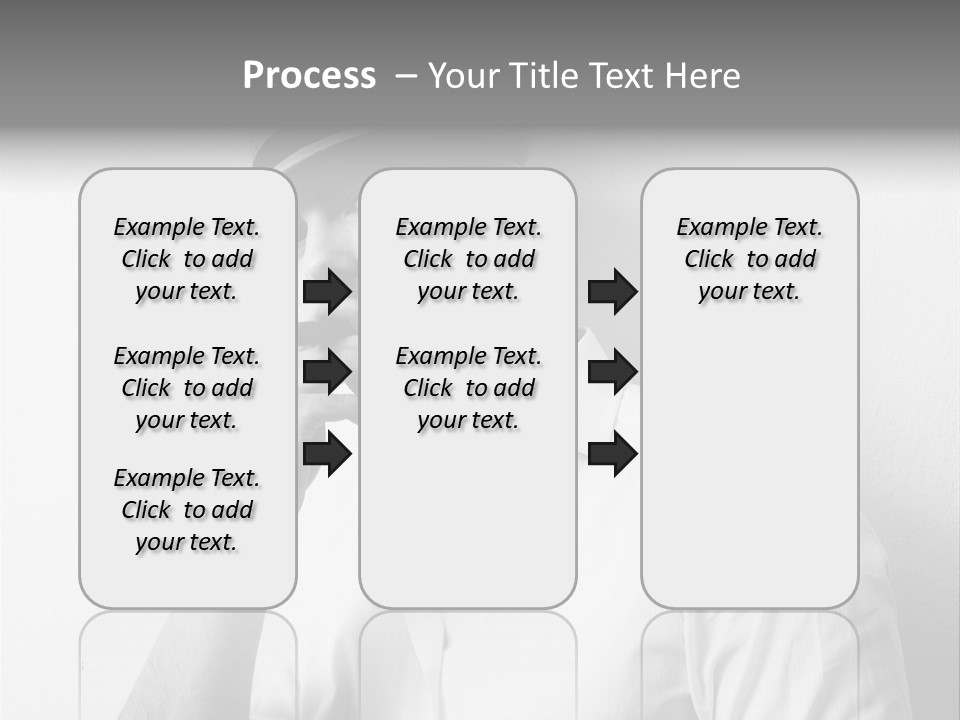A Man In A Hat Is Smoking A Cigarette PowerPoint Template