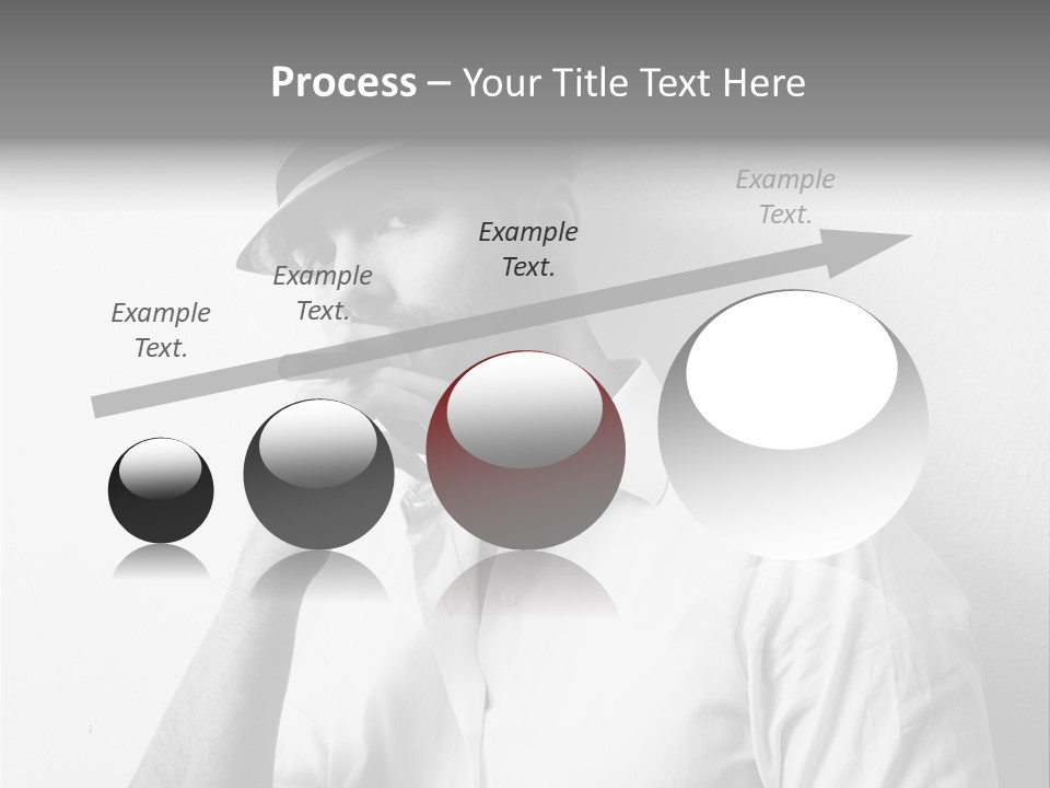 A Man In A Hat Is Smoking A Cigarette PowerPoint Template