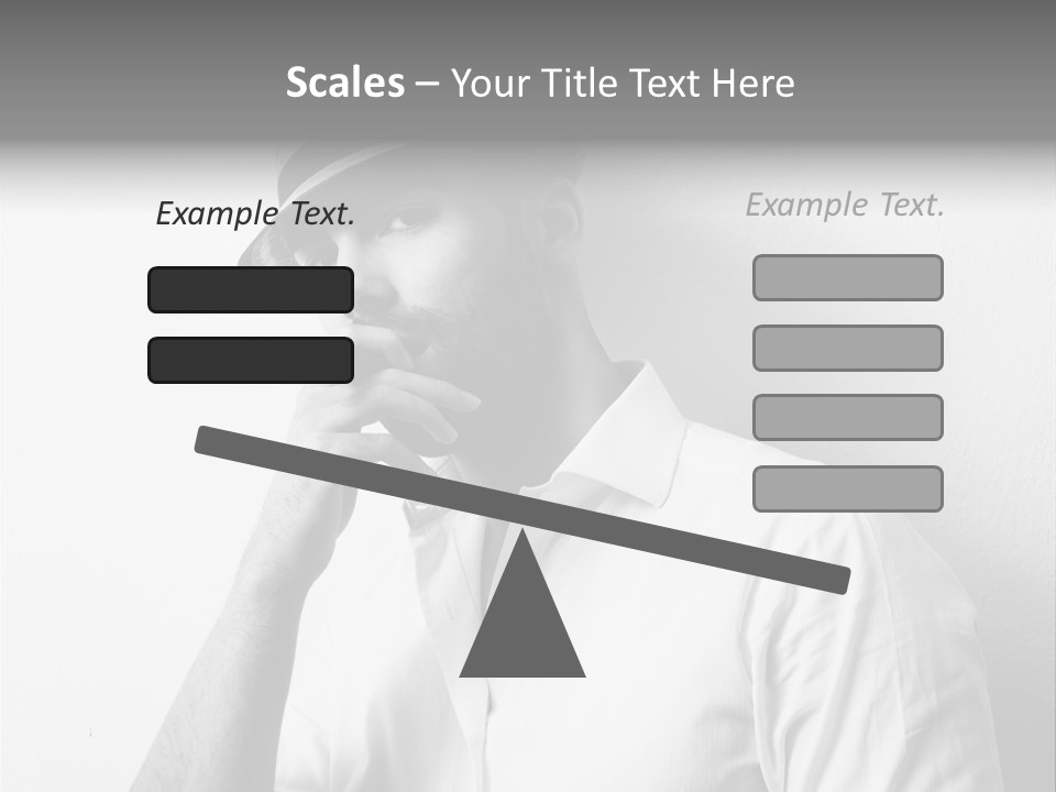 A Man In A Hat Is Smoking A Cigarette PowerPoint Template