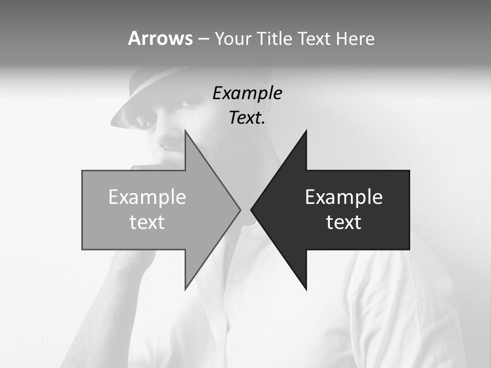 A Man In A Hat Is Smoking A Cigarette PowerPoint Template