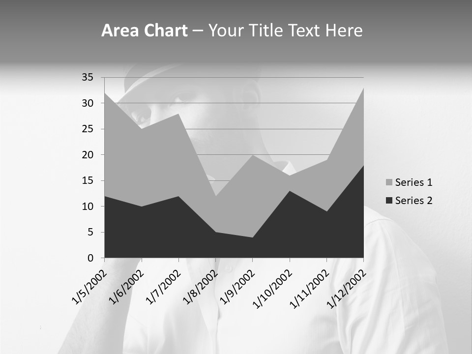 A Man In A Hat Is Smoking A Cigarette PowerPoint Template