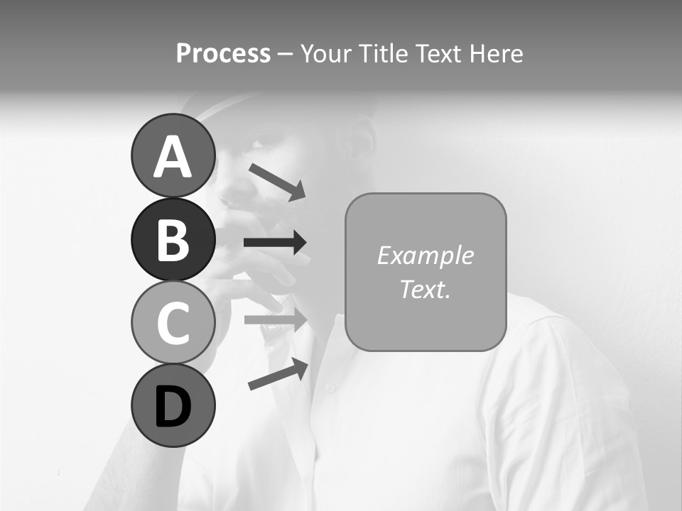 A Man In A Hat Is Smoking A Cigarette PowerPoint Template