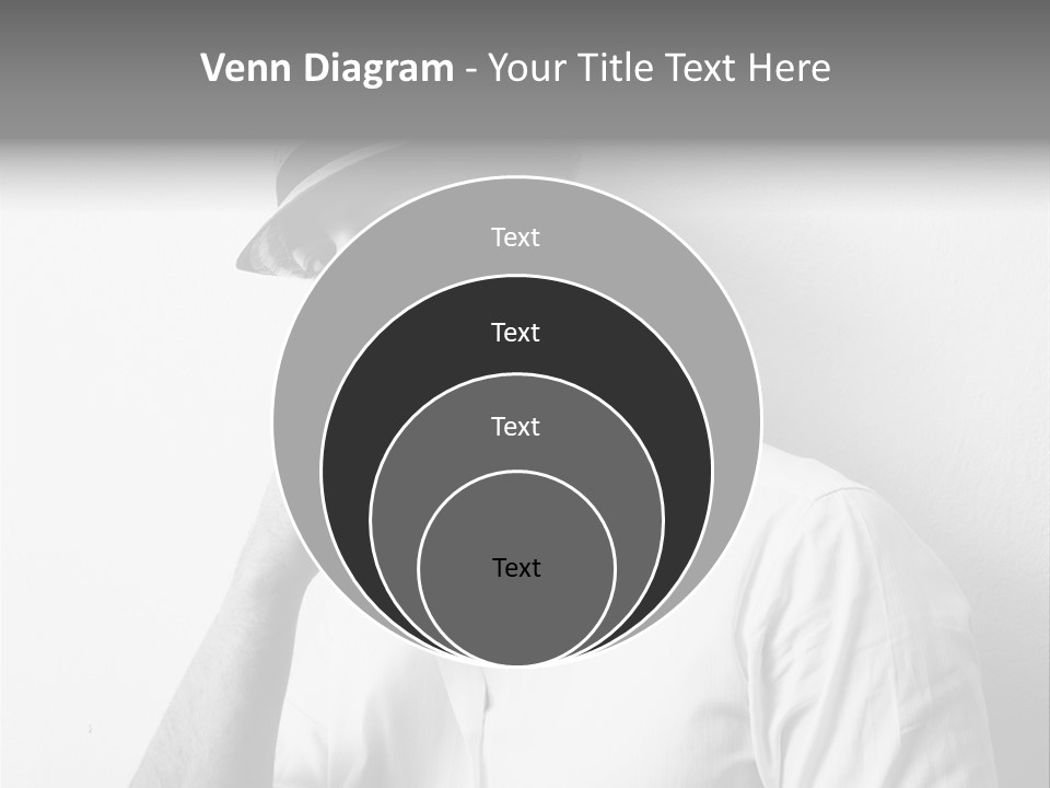 A Man In A Hat Is Smoking A Cigarette PowerPoint Template