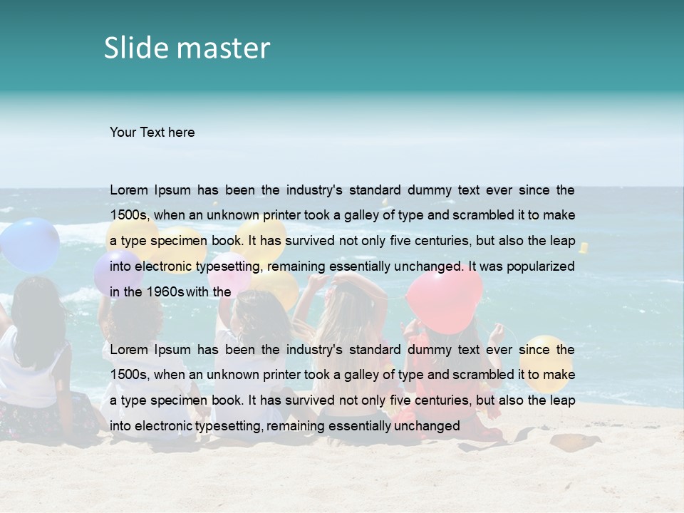 Expression Summertime Joyful PowerPoint Template