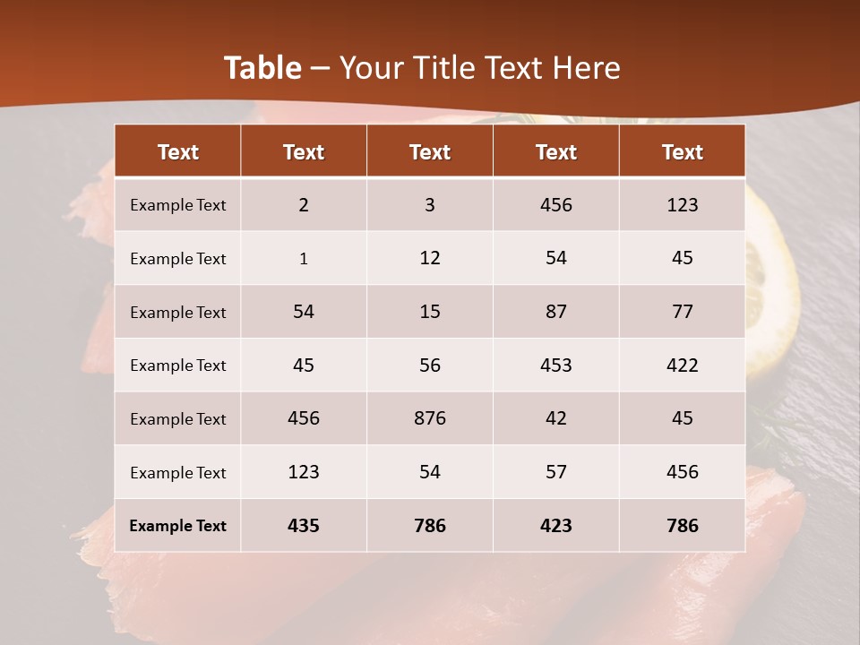 Fresh Delicacy Cut PowerPoint Template