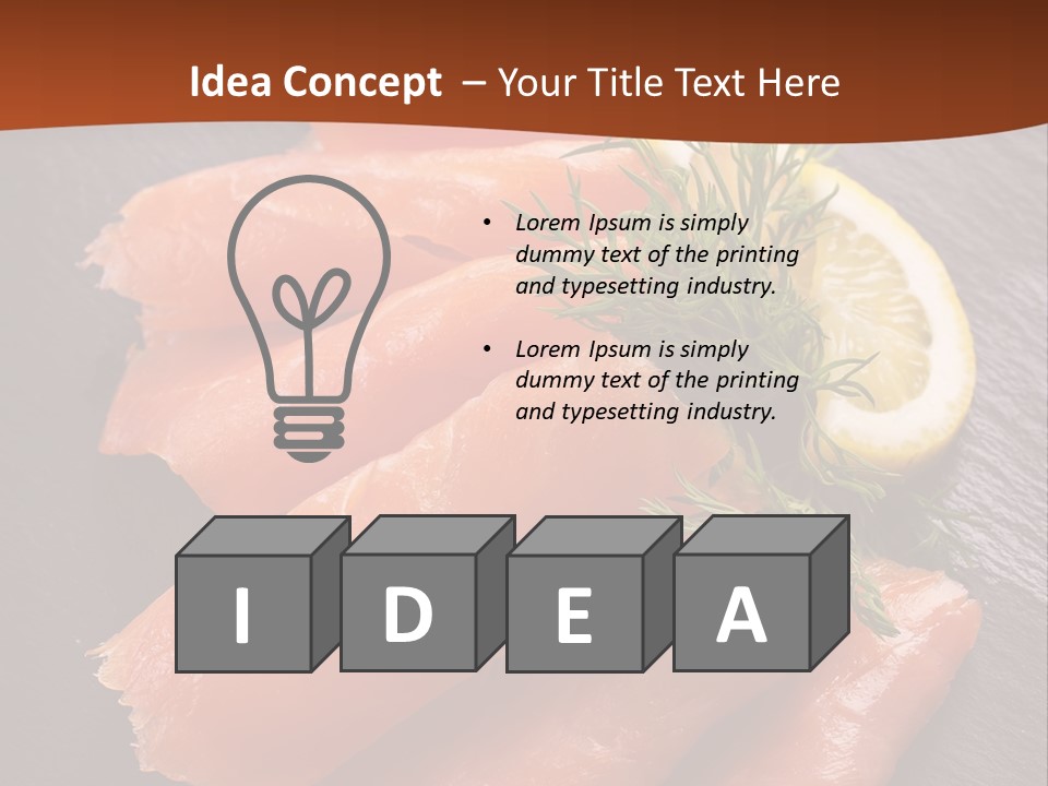 Fresh Delicacy Cut PowerPoint Template