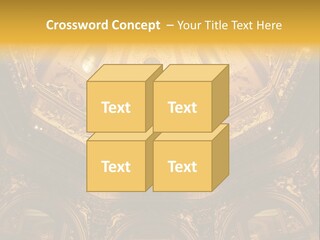 A Dome In A Building With A Light Shining On It PowerPoint Template