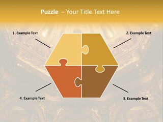 A Dome In A Building With A Light Shining On It PowerPoint Template